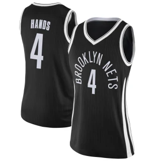 Women's Jaylen Hands Brooklyn Nets Black Swingman Jersey - City Edition