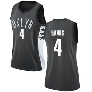 Women's Jaylen Hands Brooklyn Nets Gray Swingman Jersey - Statement Edition