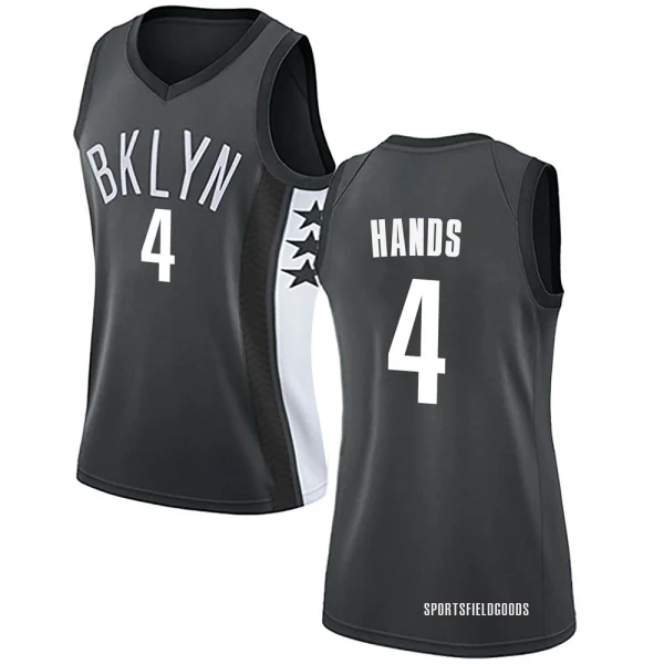 Women's Jaylen Hands Brooklyn Nets Gray Swingman Jersey - Statement Edition