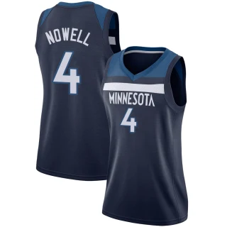 Women's Jaylen Nowell Minnesota Timberwolves Navy Swingman Jersey - Icon Edition