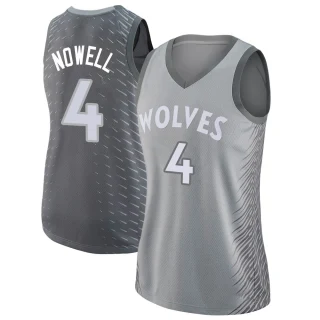 Women's Jaylen Nowell Minnesota Timberwolves Swingman Silver Jersey - City Edition