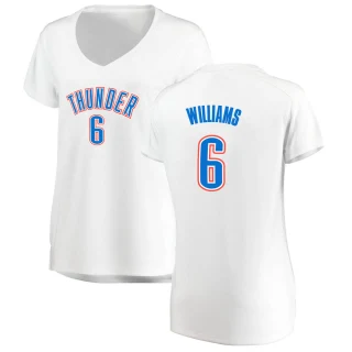 Women's Jaylin Williams Oklahoma City Thunder White Fast Break Replica Jersey - Association Edition