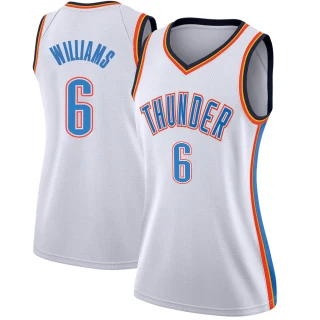 Women's Jaylin Williams Oklahoma City Thunder White Swingman Jersey - Association Edition
