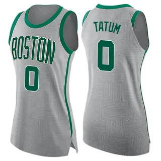 Women's Jayson Tatum Boston Celtics Gray Swingman Jersey - City Edition
