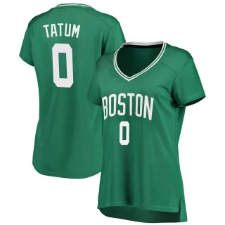 Women's Jayson Tatum Boston Celtics Green Fast Break Icon Edition Jersey