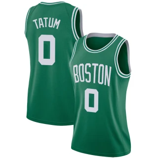 Women's Jayson Tatum Boston Celtics Green Swingman Jersey - Icon Edition