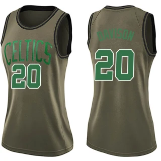 Women's JD Davison Boston Celtics Green Swingman Salute to Service Jersey