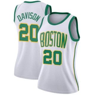 Women's JD Davison Boston Celtics White Swingman 2018/19 Jersey - City Edition
