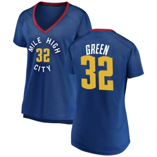 Women's Jeff Green Denver Nuggets Blue Fast Break 2018/19 Jersey - Statement Edition
