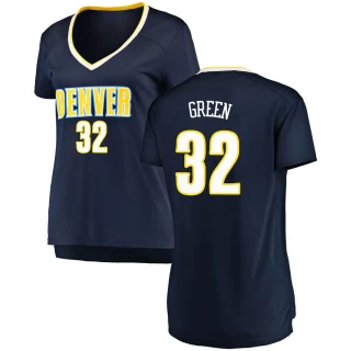 Women's Jeff Green Denver Nuggets Green Fast Break Navy Jersey - Icon Edition