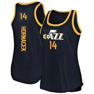 Women's Jeff Hornacek Utah Jazz Navy Fast Break Tank Jersey - Icon Edition