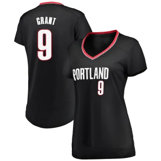 Women's Jerami Grant Portland Trail Blazers Black Fast Break Jersey - Icon Edition