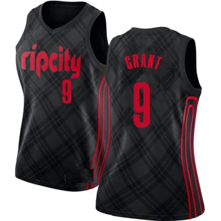 Women's Jerami Grant Portland Trail Blazers Black Swingman Jersey - City Edition