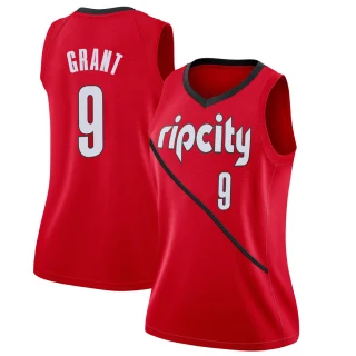 Women's Jerami Grant Portland Trail Blazers Red Swingman 2018/19 Jersey - Earned Edition