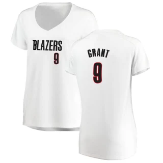 Women's Jerami Grant Portland Trail Blazers White Fast Break Jersey - Association Edition