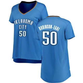Women's Jeremiah Robinson-Earl Oklahoma City Thunder Blue Fast Break Replica Jersey - Icon Edition