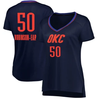 Women's Jeremiah Robinson-Earl Oklahoma City Thunder Navy Fast Break Jersey - Statement Edition