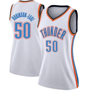 Women's Jeremiah Robinson-Earl Oklahoma City Thunder White Swingman Jersey - Association Edition