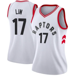 Women's Jeremy Lin Toronto Raptors White Swingman Jersey - Association Edition