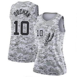 Women's Jeremy Sochan San Antonio Spurs White Swingman 2018/19 Jersey - Earned Edition