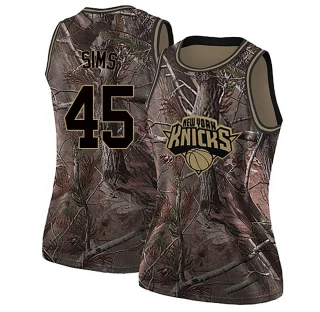 Women's Jericho Sims New York Knicks Camo Swingman Realtree Collection Jersey