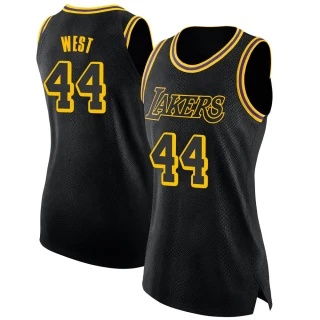 Women's Jerry West Los Angeles Lakers Black Swingman Jersey - City Edition