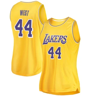 Women's Jerry West Los Angeles Lakers Gold Swingman 2018/19 Jersey - Icon Edition