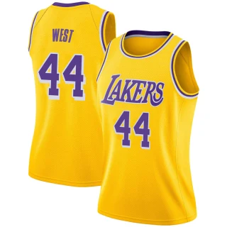Women's Jerry West Los Angeles Lakers Gold Swingman 2018/19 Jersey - Icon Edition