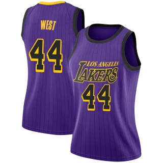 Women's Jerry West Los Angeles Lakers Purple Swingman 2018/19 Jersey - City Edition