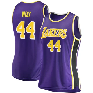Women's Jerry West Los Angeles Lakers Purple Swingman 2018/19 Jersey - Statement Edition