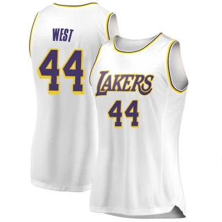 Women's Jerry West Los Angeles Lakers White Swingman 2018/19 Jersey - Association Edition