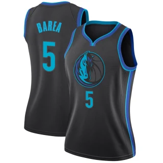 Women's J.J. Barea Dallas Mavericks Anthracite Swingman 2018/19 Jersey - City Edition