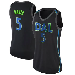 Women's J.J. Barea Dallas Mavericks Black Swingman Jersey - City Edition