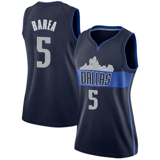 Women's J.J. Barea Dallas Mavericks Navy Swingman Jersey - Statement Edition