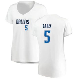Women's J.J. Barea Dallas Mavericks White Fast Break Jersey - Association Edition