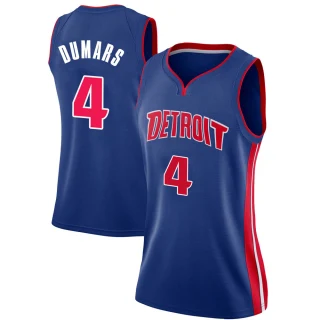 Women's Joe Dumars Detroit Pistons Blue Swingman Jersey - Icon Edition
