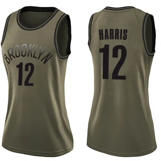 Women's Joe Harris Brooklyn Nets Green Swingman Salute to Service Jersey
