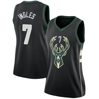 Women's Joe Ingles Milwaukee Bucks Black Swingman Jersey - Statement Edition