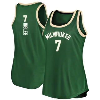 Women's Joe Ingles Milwaukee Bucks Green Fast Break Tank Jersey - Icon Edition