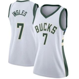 Women's Joe Ingles Milwaukee Bucks White Swingman Jersey - Association Edition