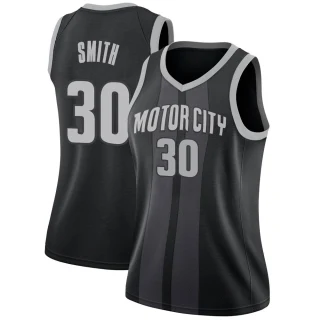 Women's Joe Smith Detroit Pistons Black Swingman 2018/19 Jersey - City Edition
