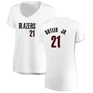 Women's John Butler Jr. Portland Trail Blazers White Fast Break Jersey - Association Edition