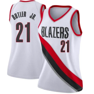 Women's John Butler Jr. Portland Trail Blazers White Swingman Jersey - Association Edition