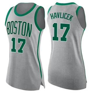 Women's John Havlicek Boston Celtics Gray Swingman Jersey - City Edition