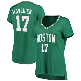 Women's John Havlicek Boston Celtics Green Fast Break Icon Edition Jersey