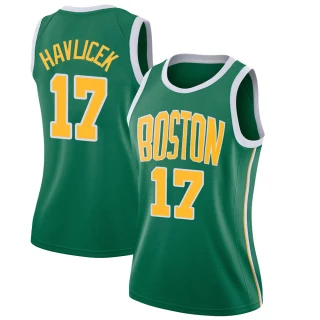Women's John Havlicek Boston Celtics Green Swingman 2018/19 Jersey - Earned Edition