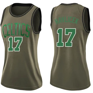 Women's John Havlicek Boston Celtics Green Swingman Salute to Service Jersey