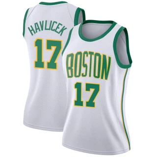 Women's John Havlicek Boston Celtics White Swingman 2018/19 Jersey - City Edition