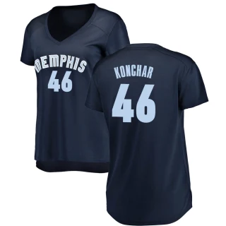 Women's John Konchar Memphis Grizzlies Navy Fast Break Jersey - Icon Edition