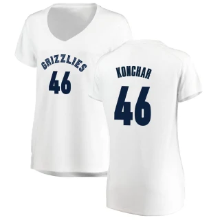 Women's John Konchar Memphis Grizzlies White Fast Break Jersey - Association Edition